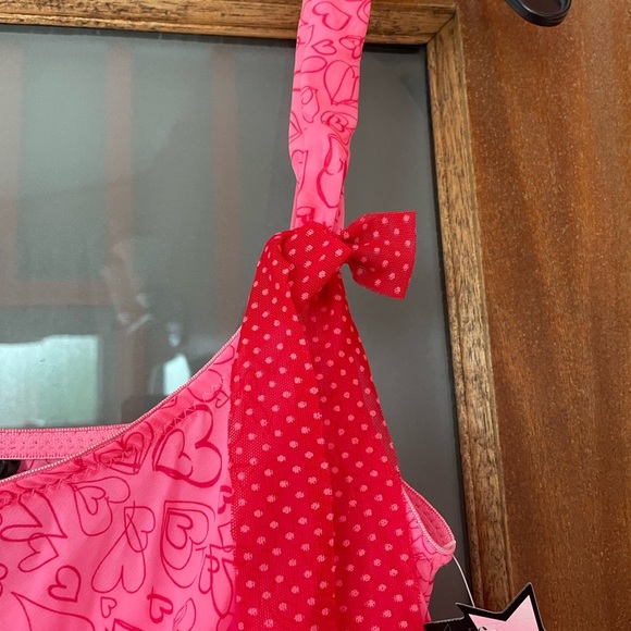 DIVA Women Pink Heart Motif Lingerie NWT- M - Picture 3 of 10
